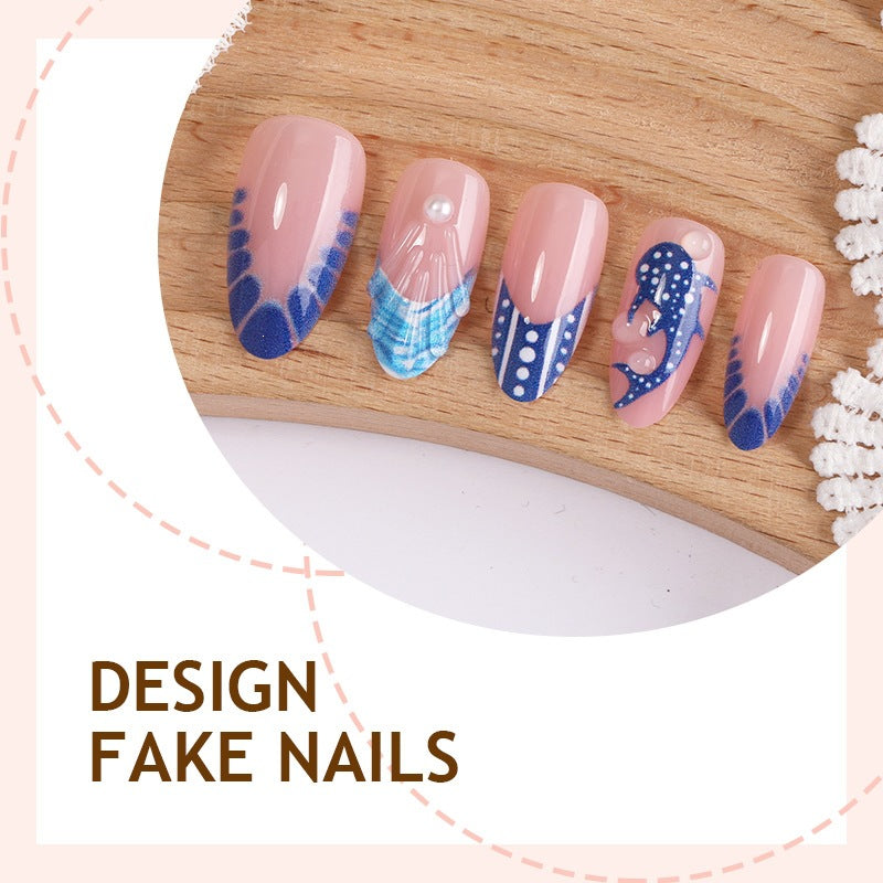 Acrylic nail set with elegant designs and glamorous accents Bowlift