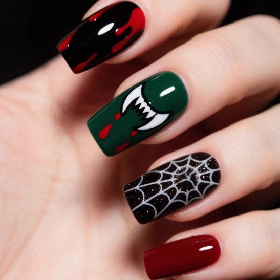 Artistic Halloween Themed Nail Art Bowlift