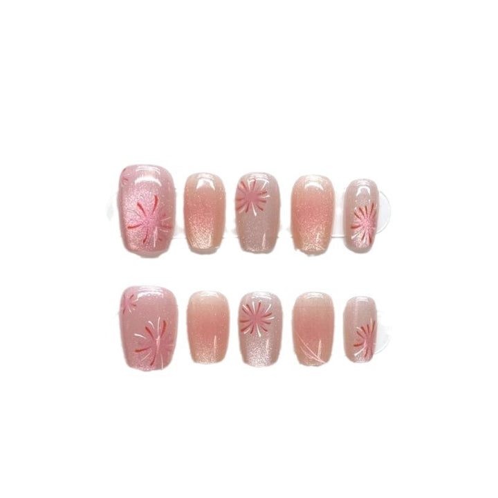 Premium Floral Press-On Nail Collection Bowlift
