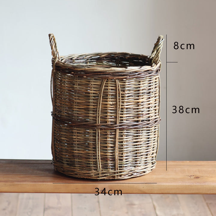 Handcrafted storage basket made of willow Bowlift