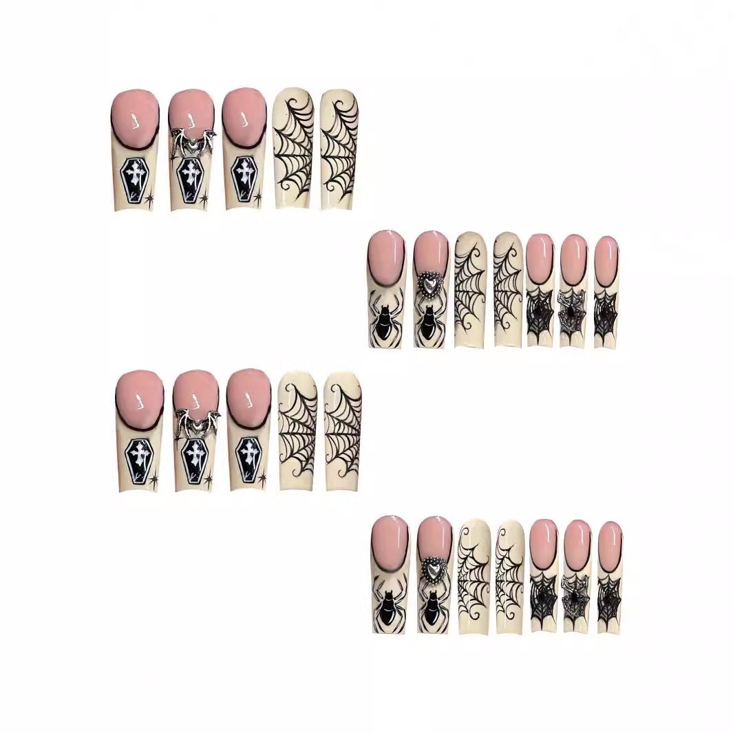 Halloween-Themed Acrylic Nail Set Bowlift