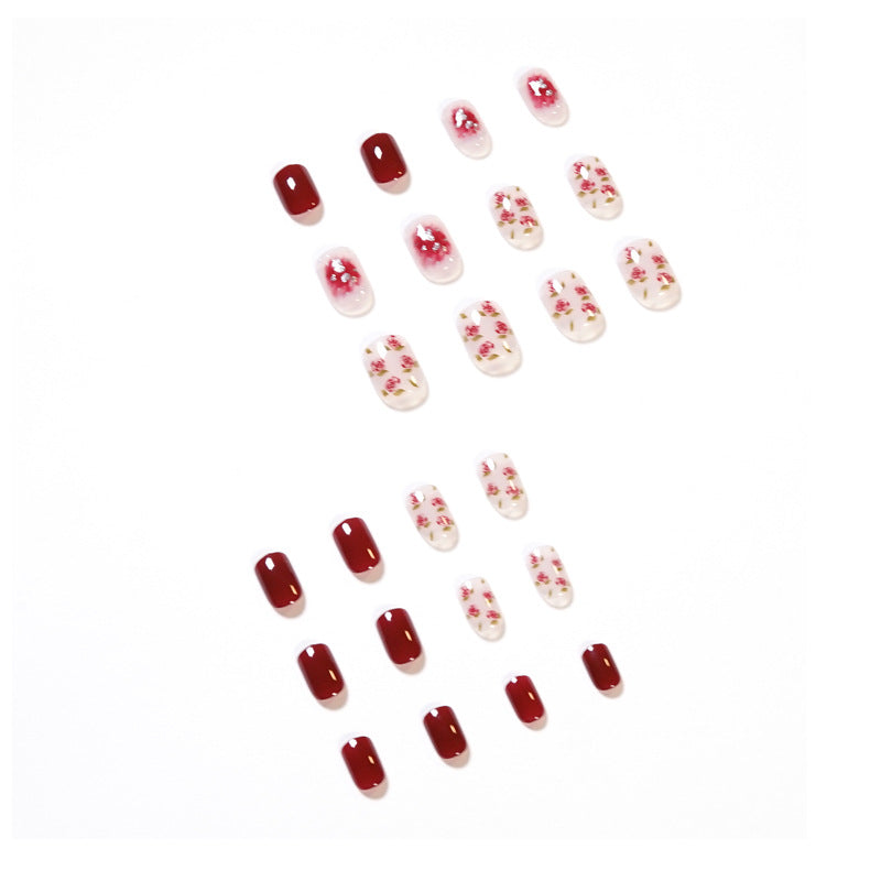 Artful nail art with elegant floral design Bowlift