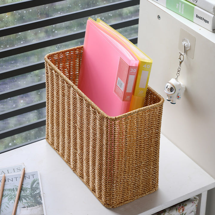 Unisex Rectangular Handwoven Storage Basket Bowlift
