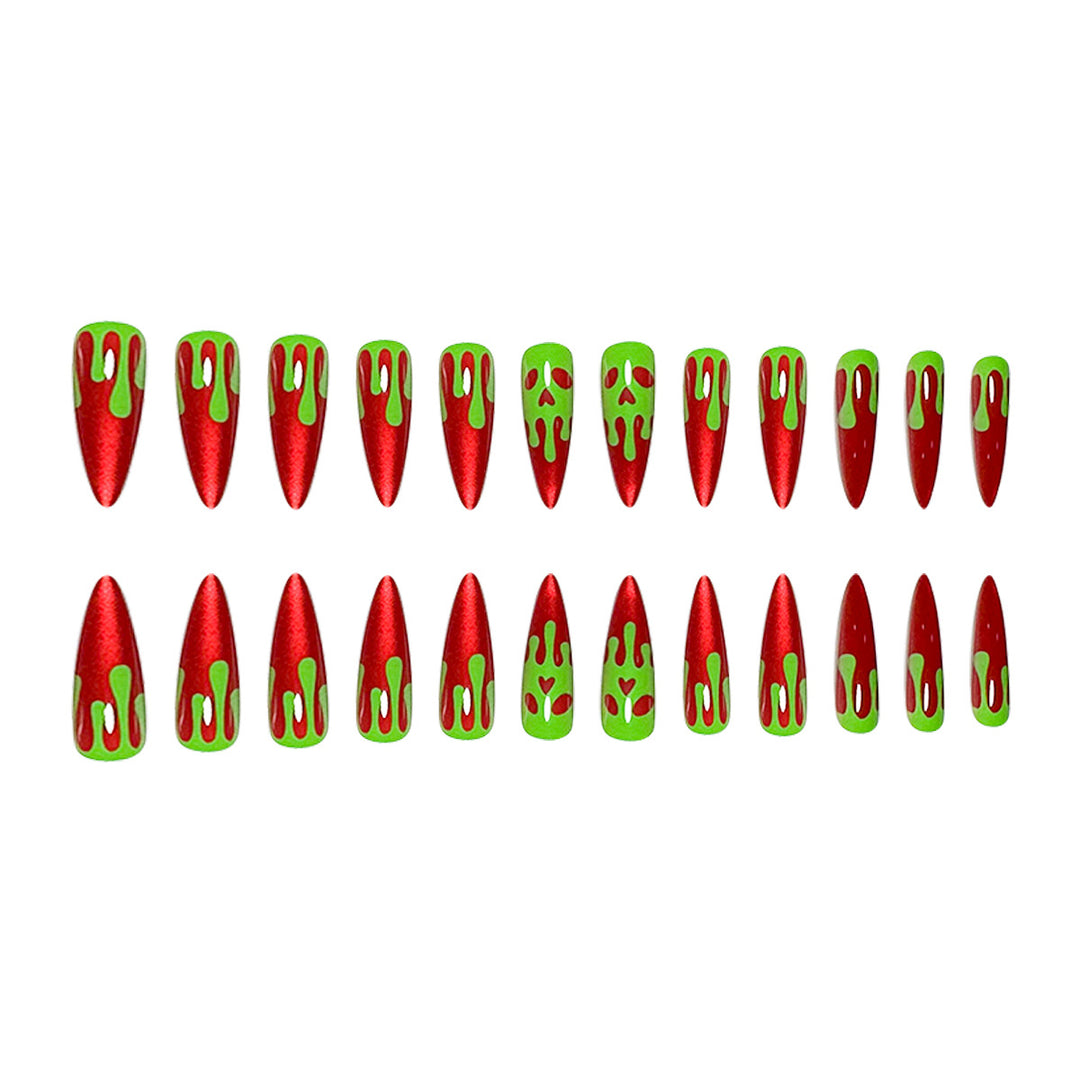 Edgy Vampire-Inspired Stiletto Nail Art Extensions Bowlift