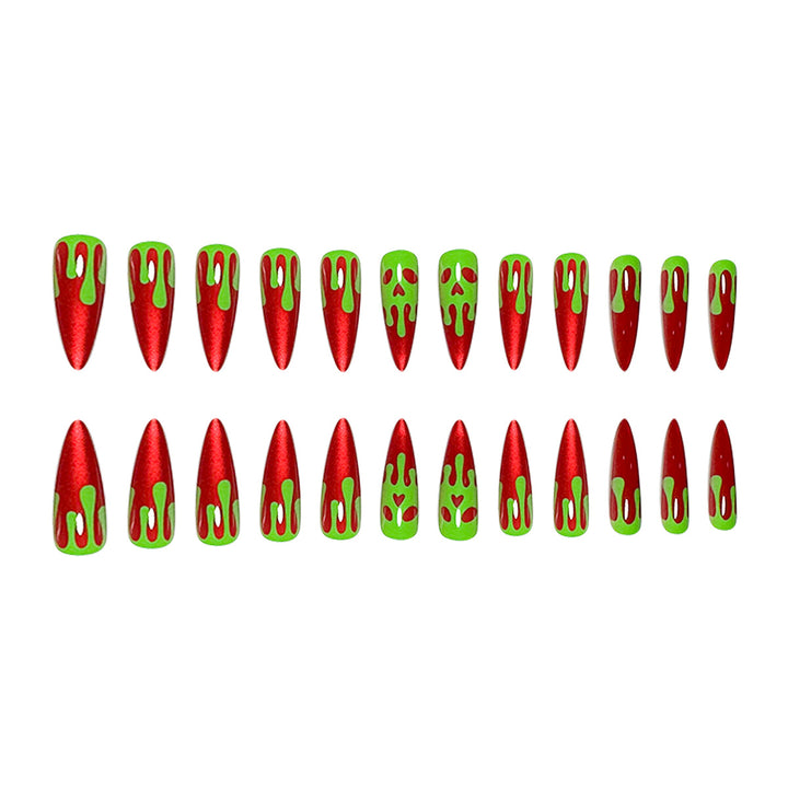 Edgy Vampire-Inspired Stiletto Nail Art Extensions Bowlift