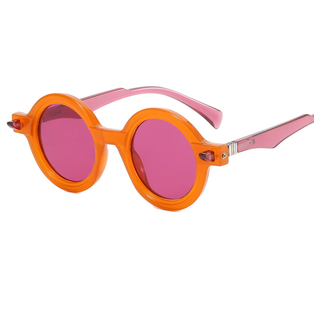 Women's fashionable round glasses with luxurious design Bowlift