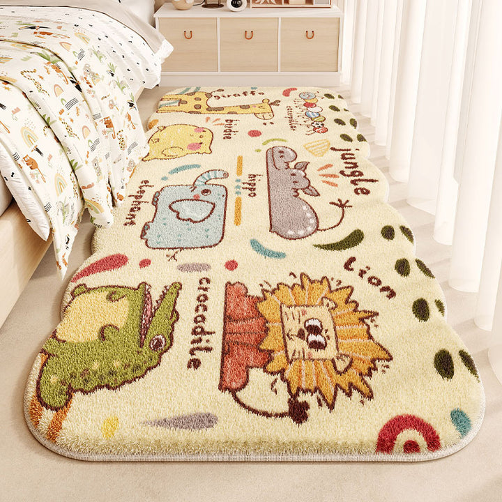 Children's Fun-Themed Plush Area Rug for Home