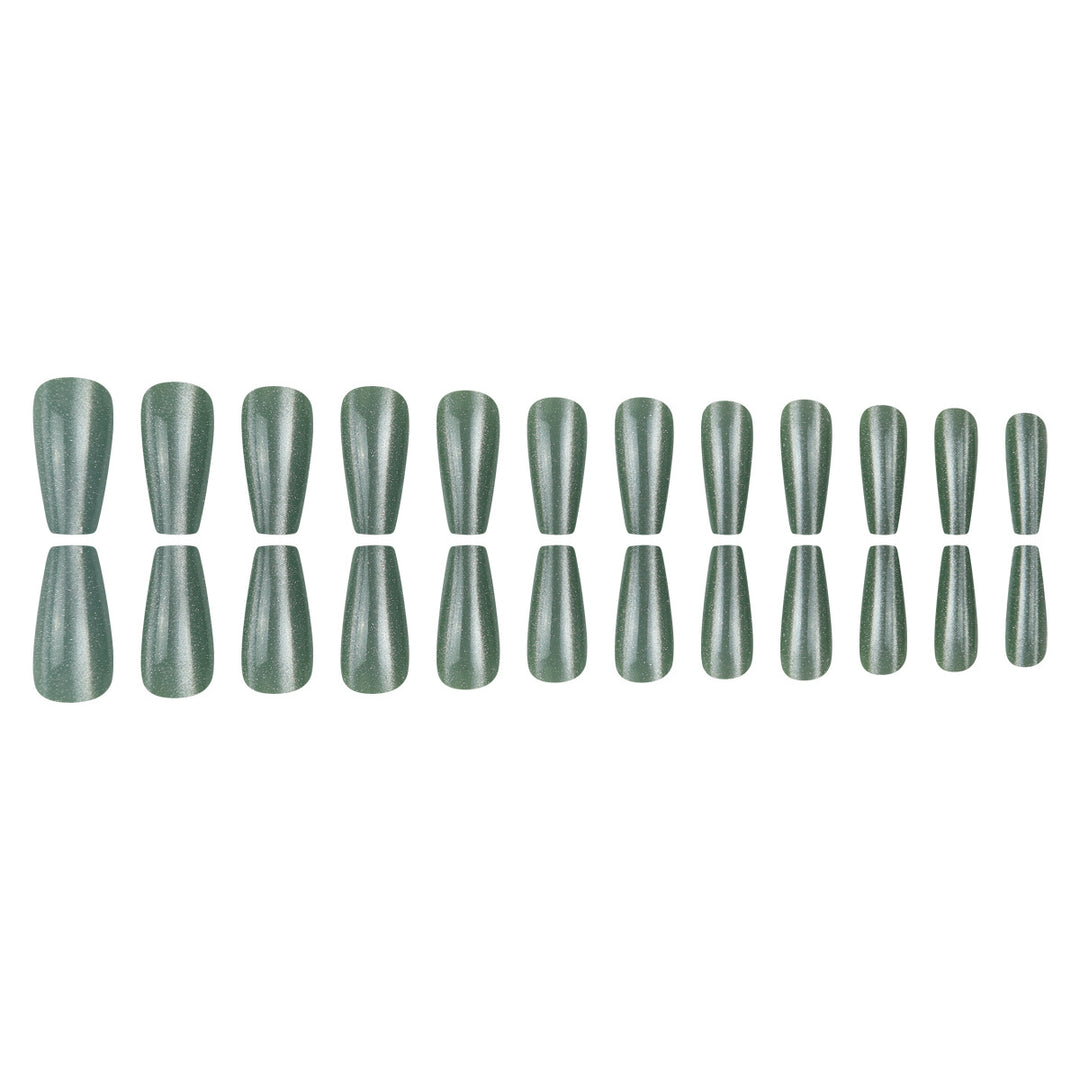 Sparkling Long Press-On Nails Bowlift