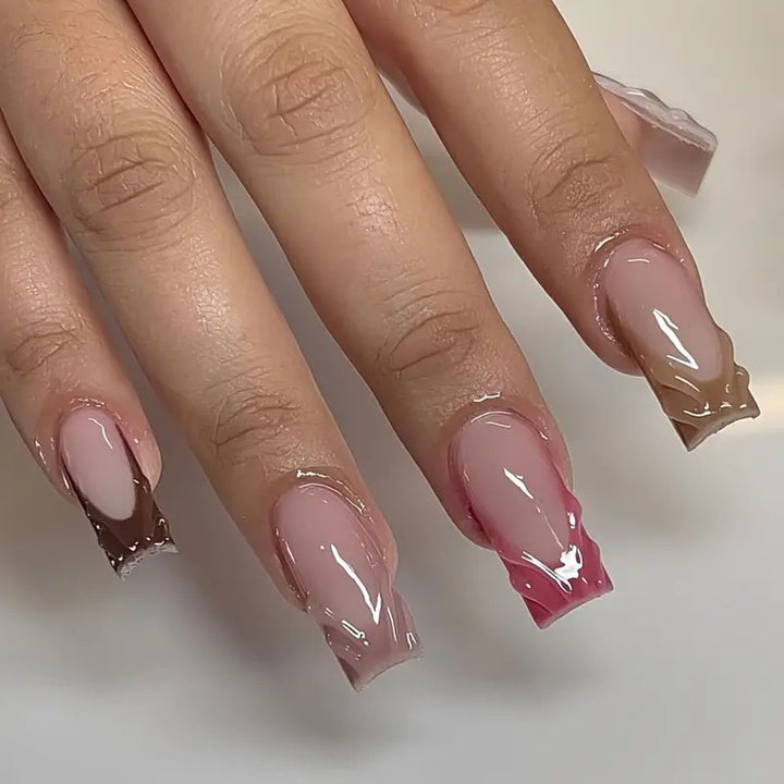 Artistic Ombre Press-On Nail Set Bowlift