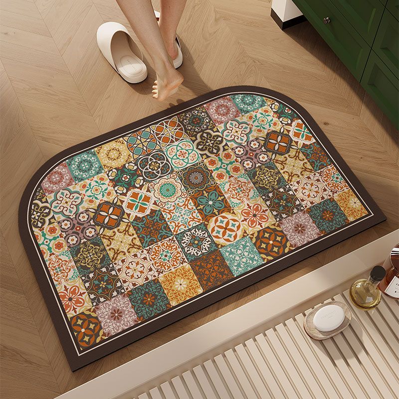 Multi-Color Geometric Area Mat