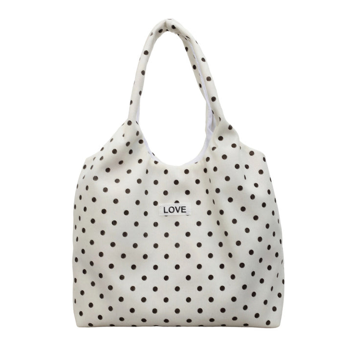 Casual Polka Dot Tote Bag Bowlift