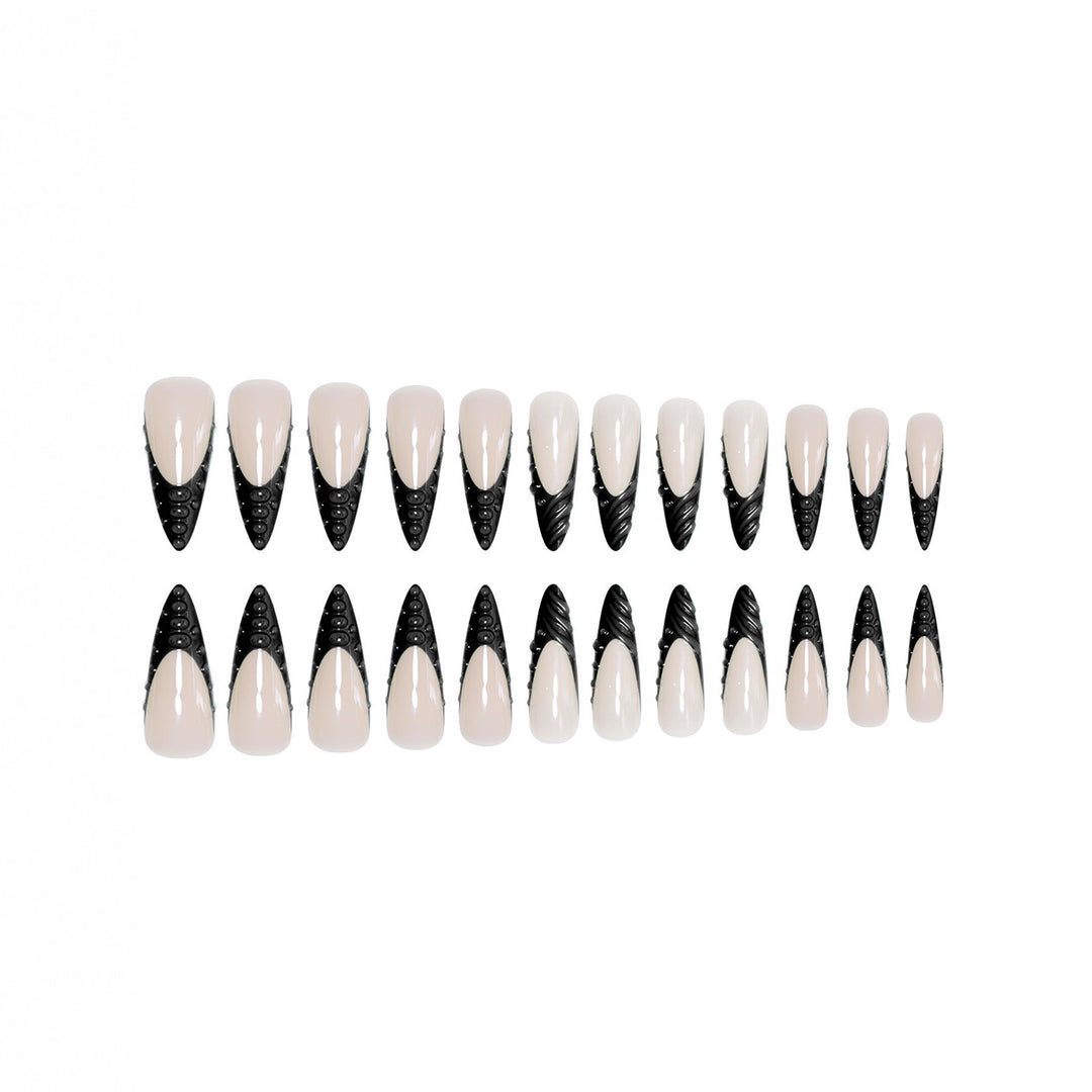 Artistic Sculpted Stiletto Nail Extensions Bowlift