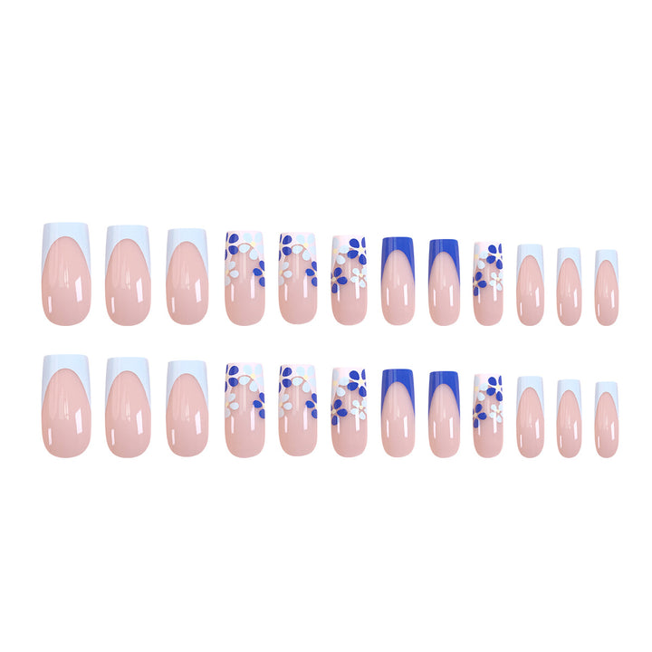 Artistic nail design with floral accents Bowlift