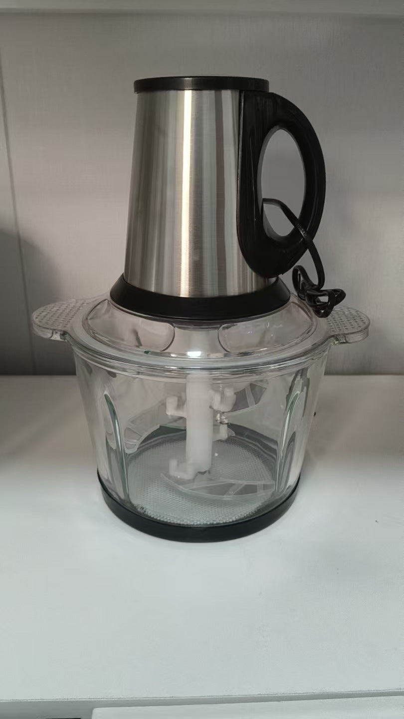 Compact Stainless-Steel Electric Food Chopper & Mini Processor Bowlift