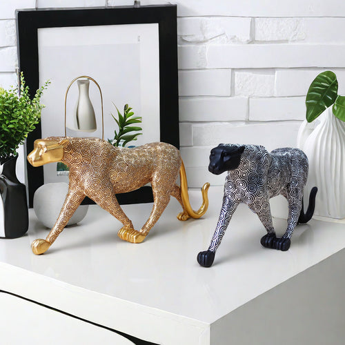 Artistic Decorative Wildcat Sculpture Bowlift