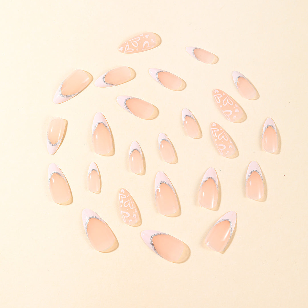 Elegant French Tip Acrylic Nail Art Bowlift