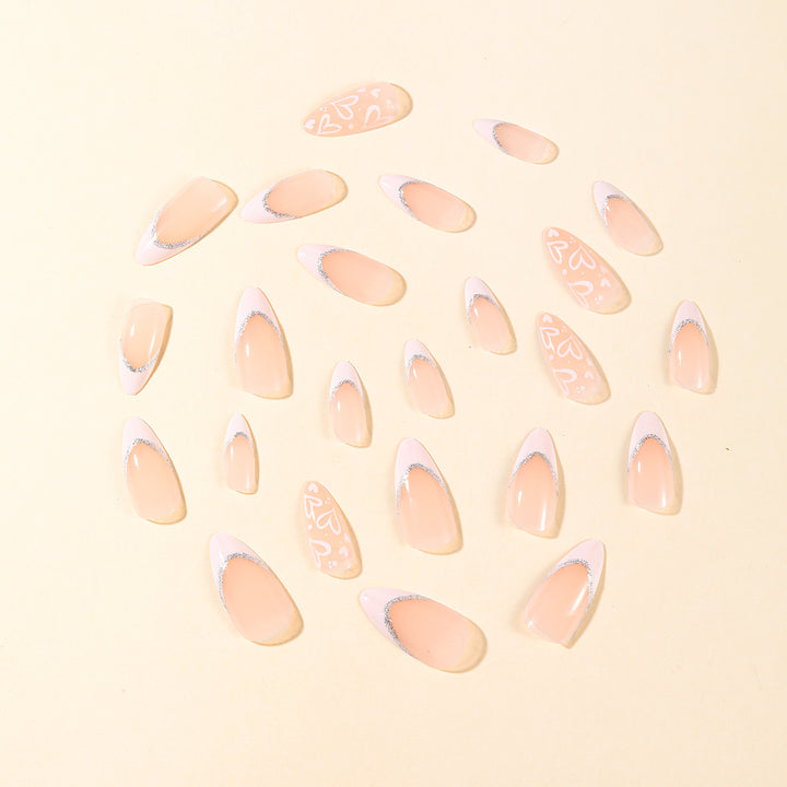 Elegant French Tip Acrylic Nail Art Bowlift