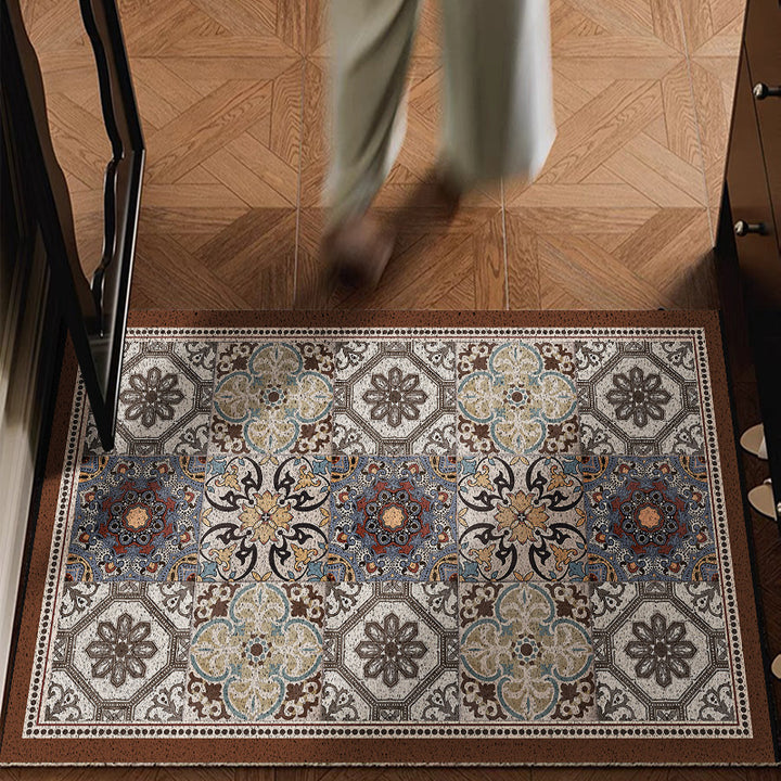 Decorative Floral Doormat
