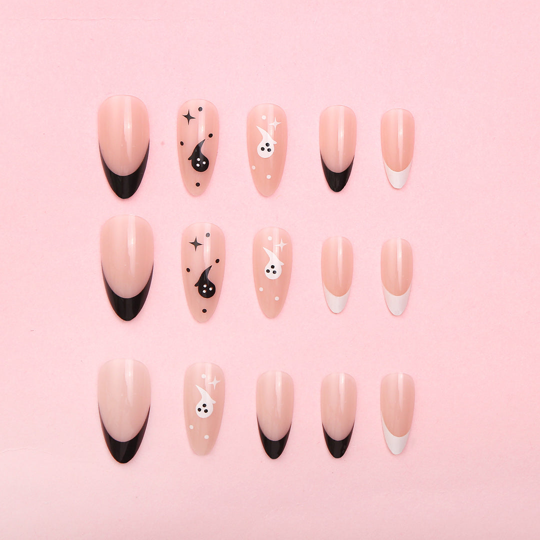 Creative Halloween-Themed Press-On Nail Set Bowlift