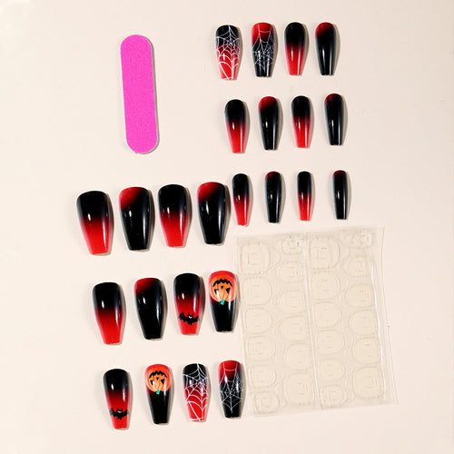 Halloween-Inspired Acrylic Nail Art Bowlift