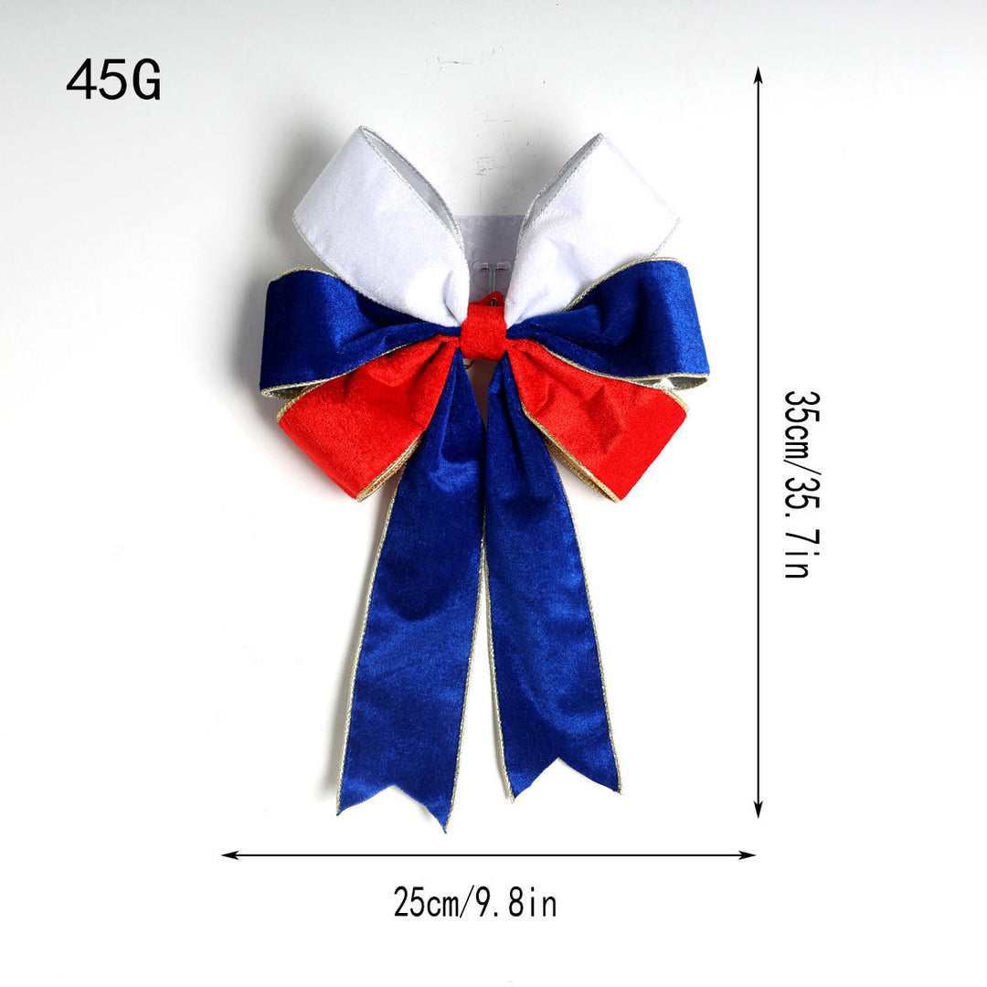 Unisex decorative bow made of ribbon with long ribbons for door and wall Bowlift