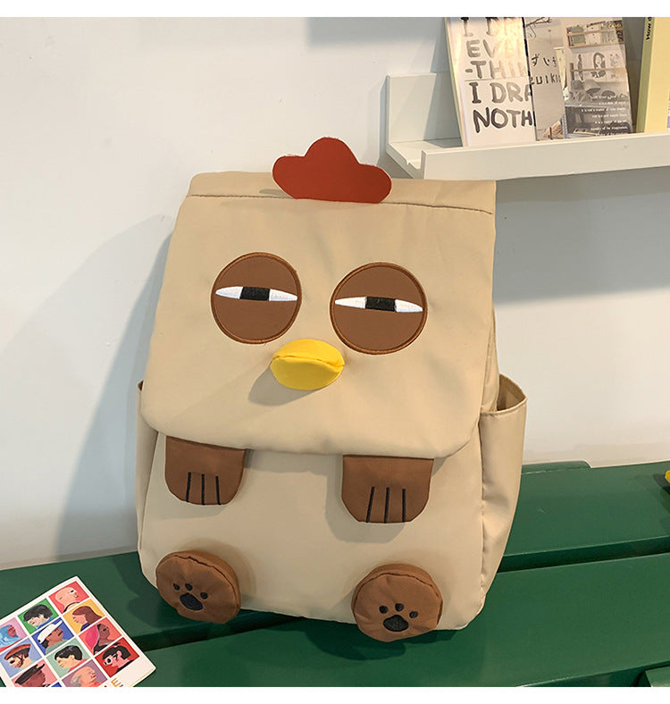 Cute Chicken-Themed Plush Backpack Bowlift