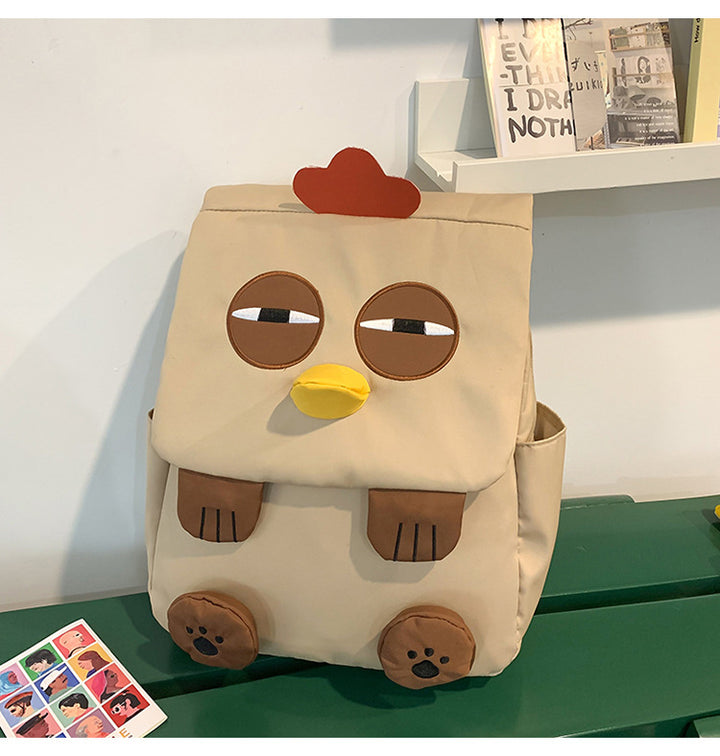 Cute Chicken-Themed Plush Backpack Bowlift