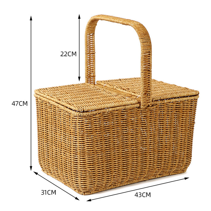 Women braided picnic basket Bowlift
