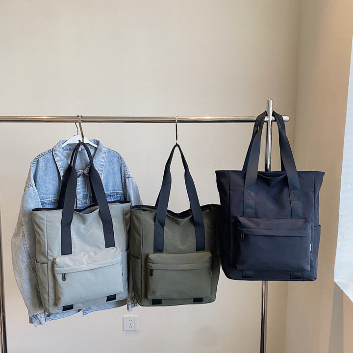 Practical Tote Bag With Multiple External Pockets Bowlift