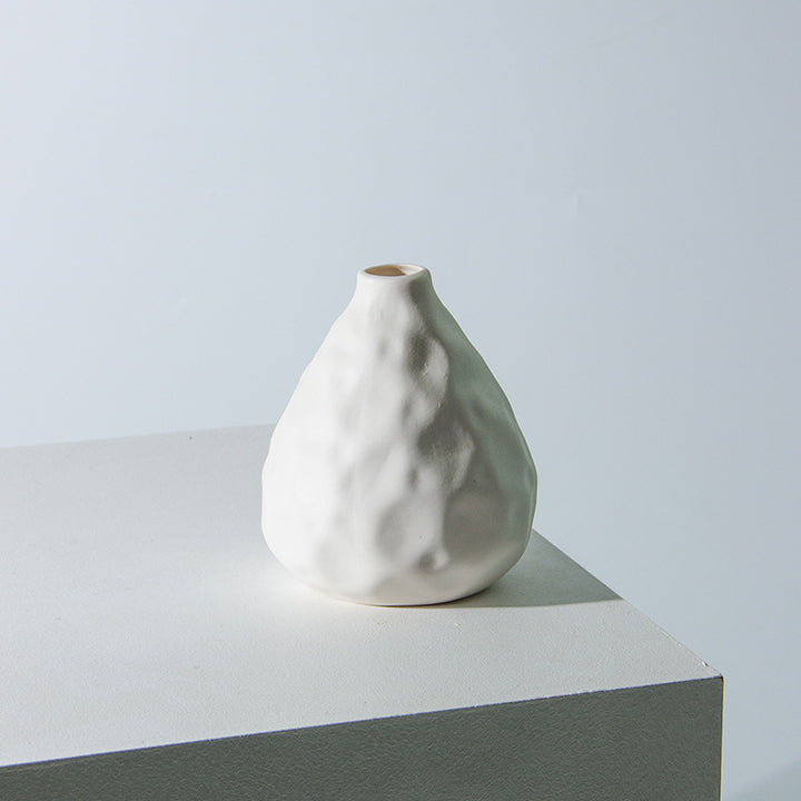 Artistic Textured Ceramic Bottle Vase