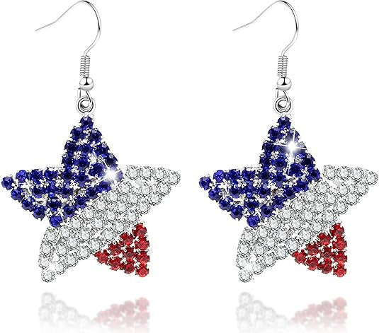 Ladies long sparkling crystal tassel earrings with geometric stud closure Bowlift
