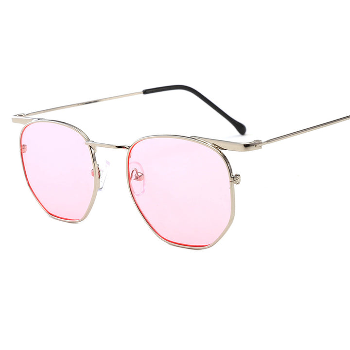 Women's fashionable rectangular glasses with elegant metal frame Bowlift