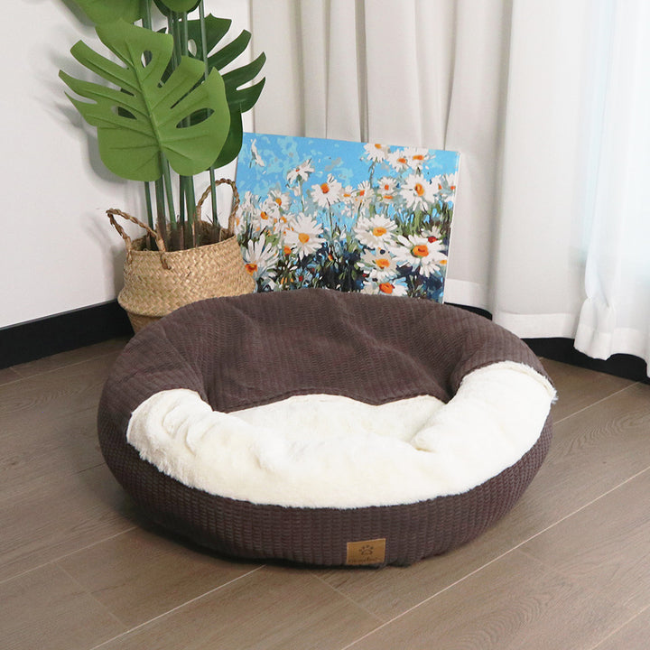 Luxurious Circular Plush dog Nest