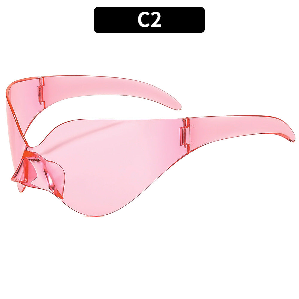 Futuristic Shield Style Sunglasses