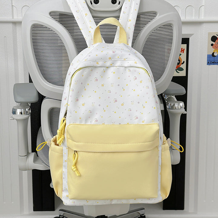 Mini backpack with floral design and practical organizer compartments Bowlift