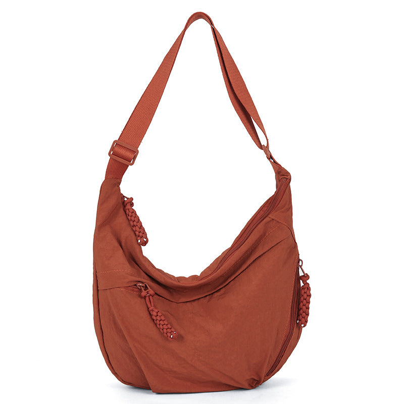 Casual shoulder bag with multifunctional zip pockets Bowlift