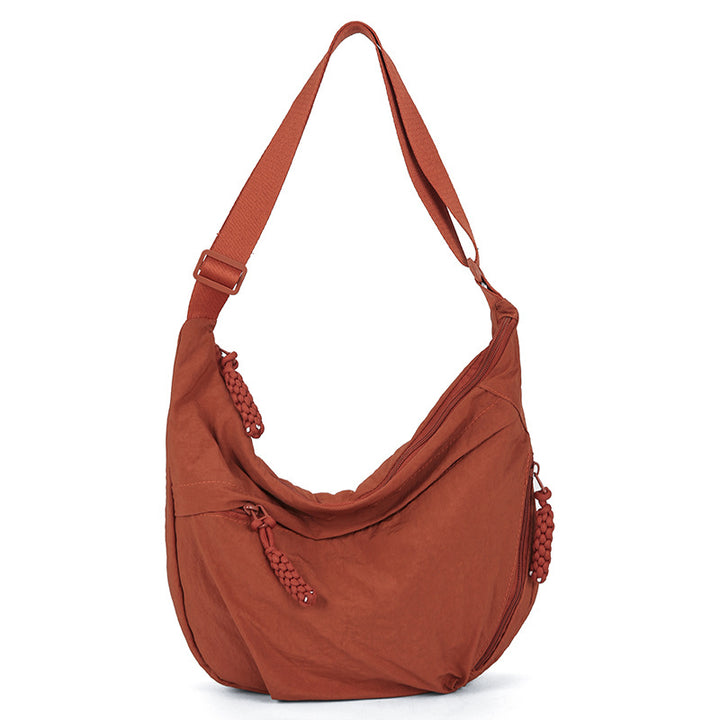 Casual shoulder bag with multifunctional zip pockets Bowlift