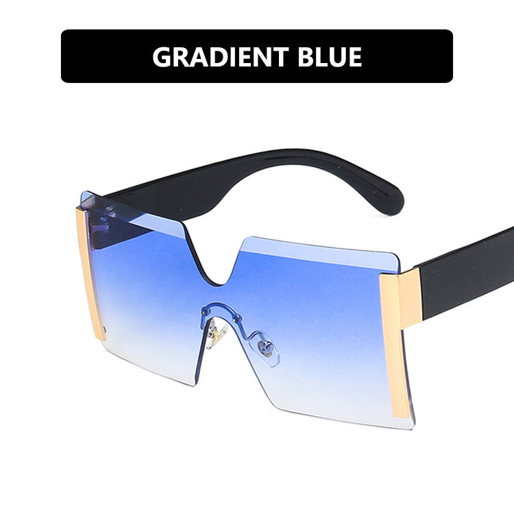 Women futuristic oversized sunglasses with striking design Bowlift