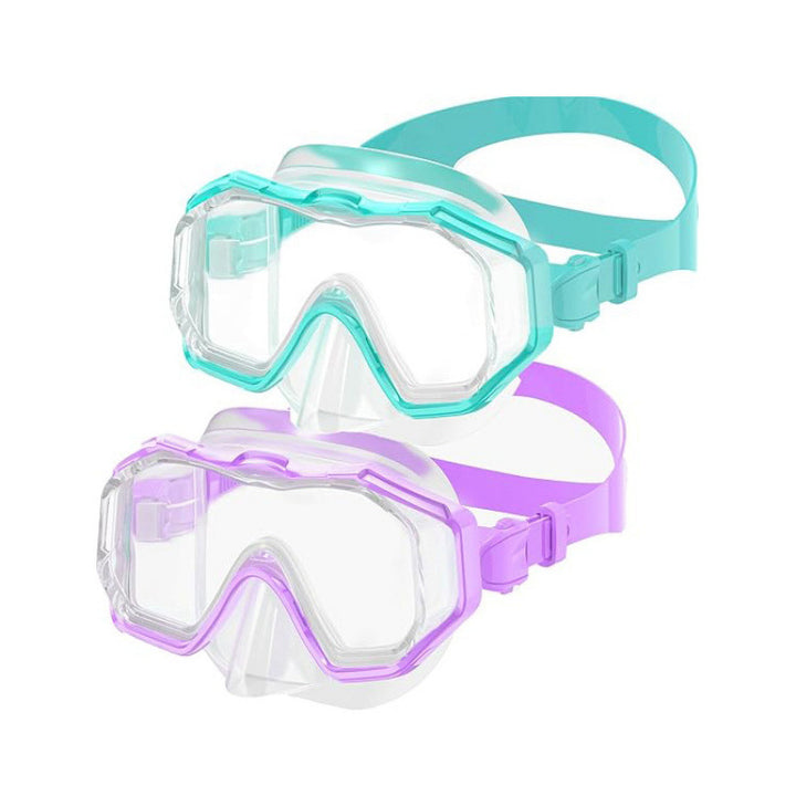Diving mask with special field of vision and anti-fog technology Bowlift