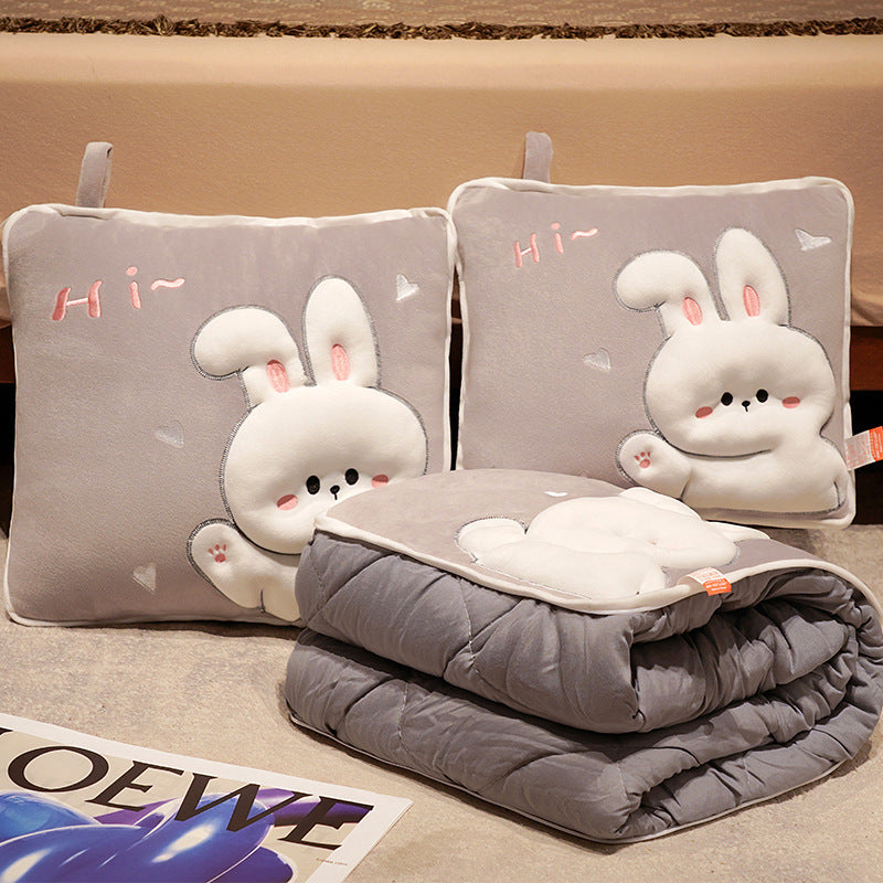 Plush Dog Cushion and Blanket Set Bowlift
