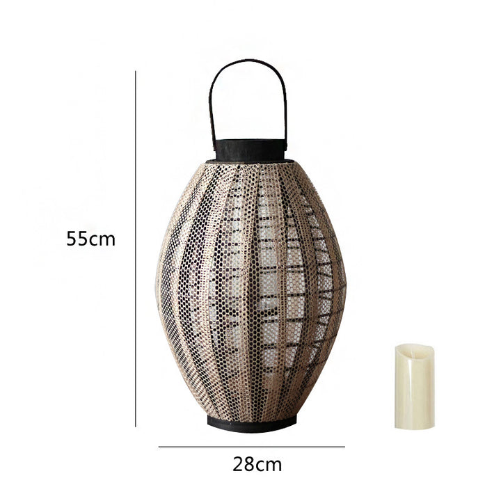Elegant lantern with metal grid Bowlift