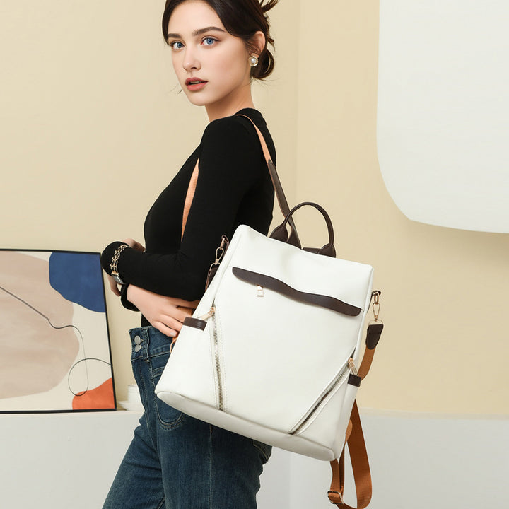 Multi-Functional Leather Backpack Bowlift