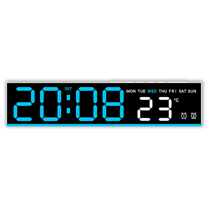 Digital clock with large LED display and temperature display Bowlift