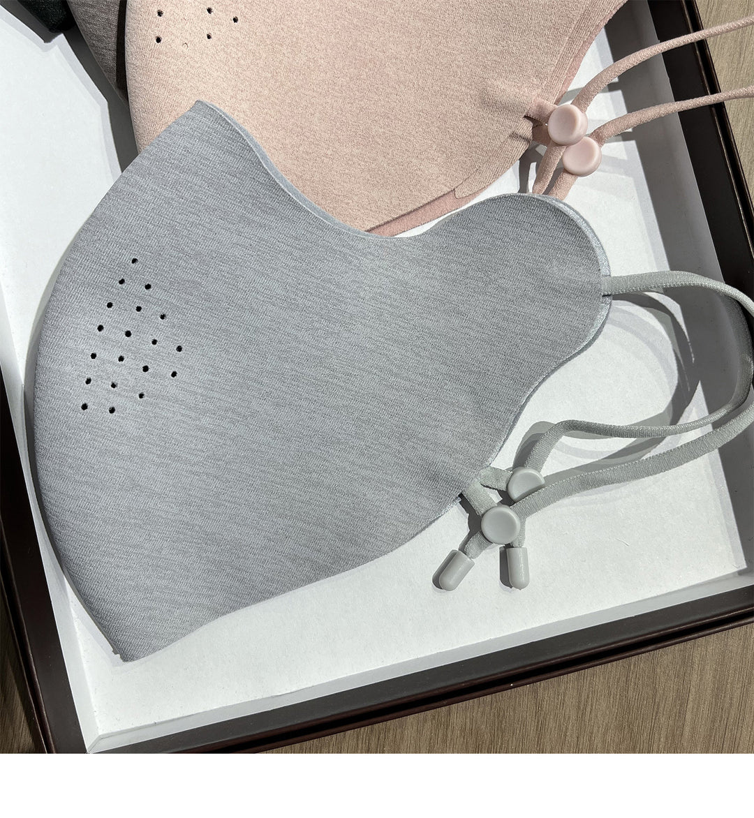Contoured Breathable Reusable Face Mask with Adjustable Ear Toggle Bowlift