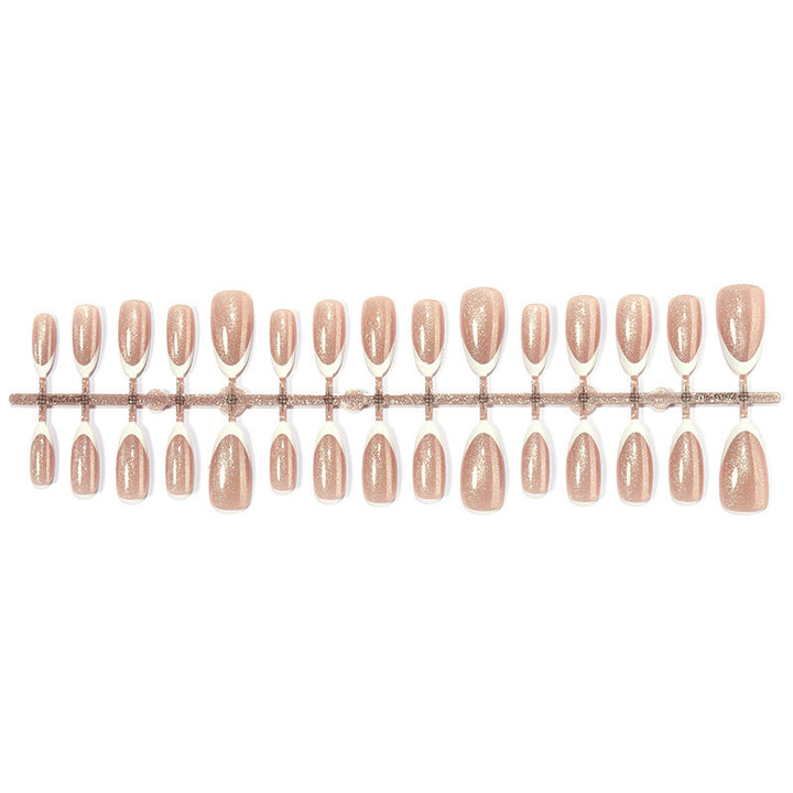 Artificial nail set with elegant glitter effect Bowlift