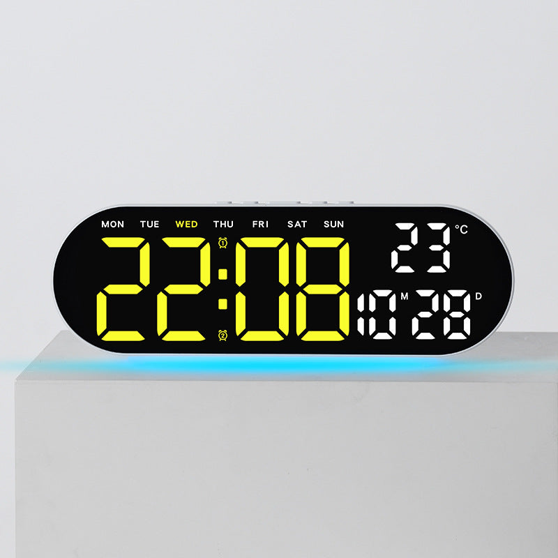 Digital alarm clock with multifunctional LED display and integrated thermometer function Bowlift