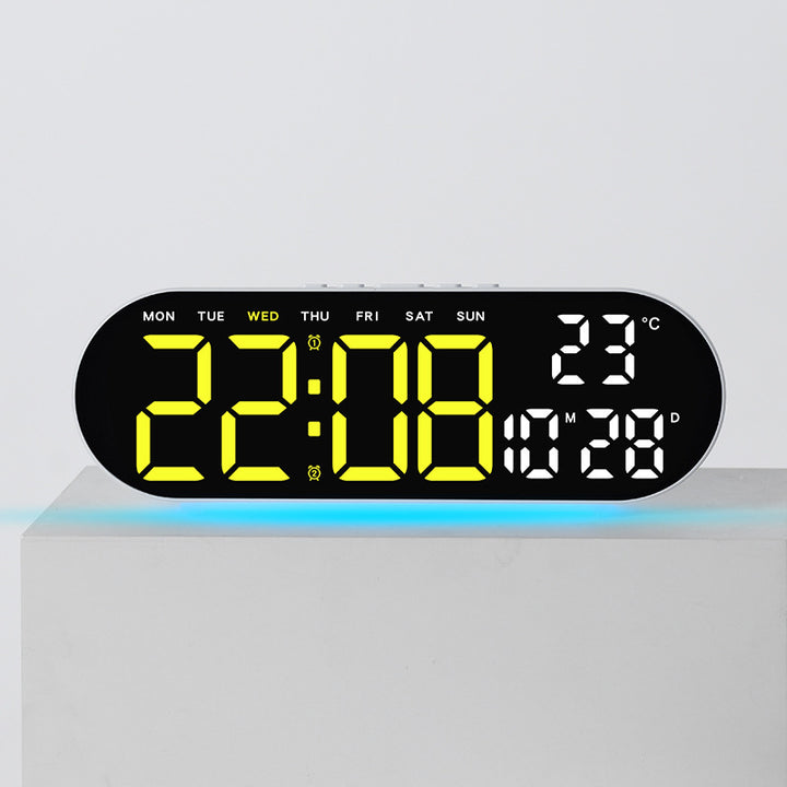 Digital alarm clock with multifunctional LED display and integrated thermometer function Bowlift