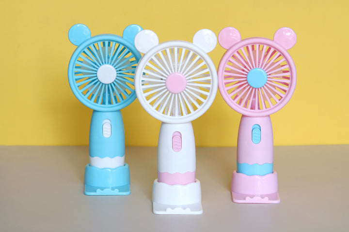 Unisex Portable Mini Fan with Animal Ear Design Bowlift