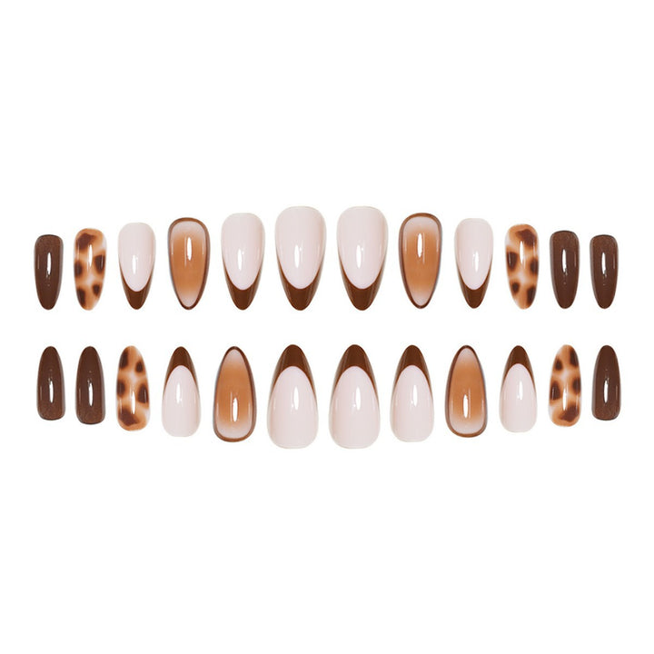 Artistic Stiletto Press-On Nail Set with Modern Design Bowlift
