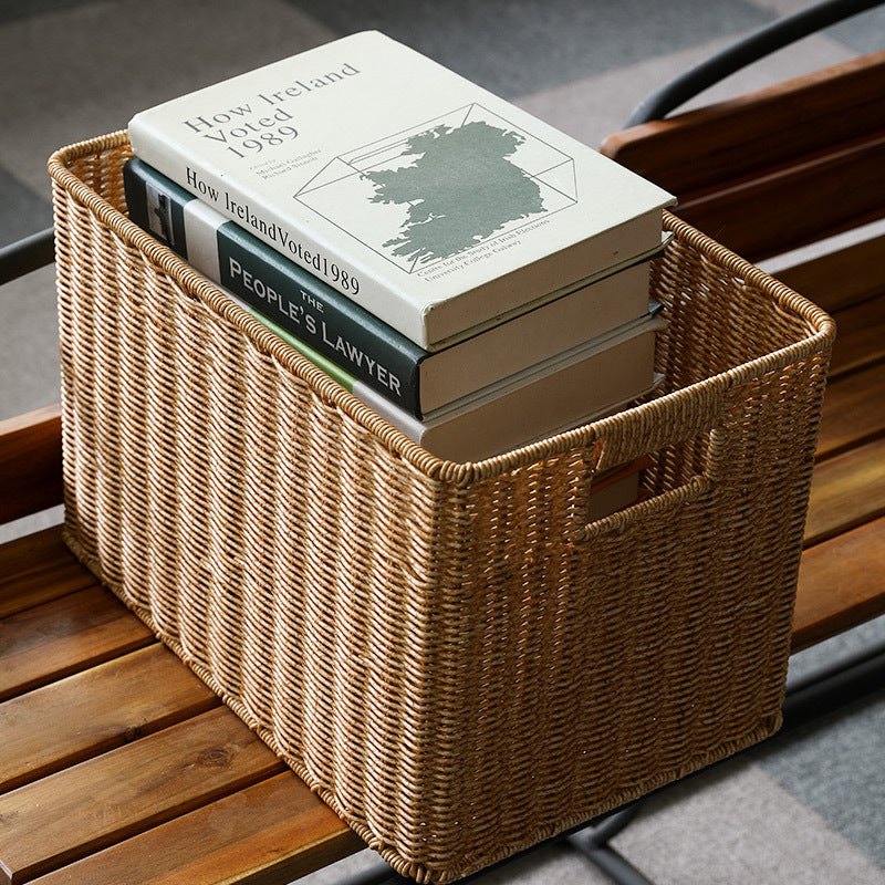 Rectangular Woven Storage Bin Bowlift